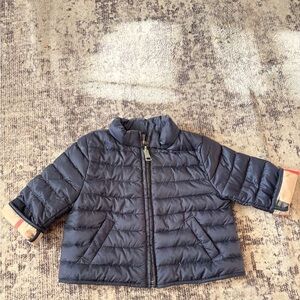 Burberry Dark Blue Kids Puffer Jacket